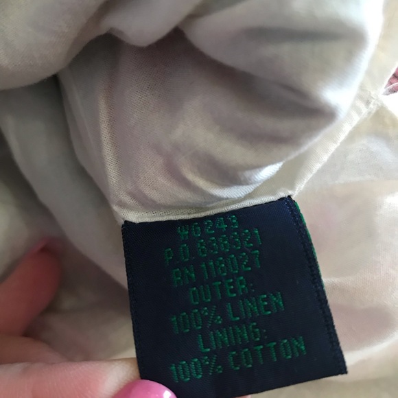 SOLD Boden linen floral skirt 14 twirl spring summer - Picture 5 of 6